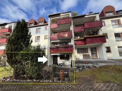 Helle großzügig geschnittene  3 1/2 Zi-Whg. im EG mit Terrasse und Gartenanteil