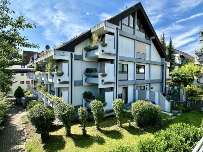 Ruhige 1-Zimmer-DG-Wohnung mit herrlicher Dachterrasse in Ammerbuch-Altingen