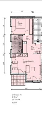 2-Zimmer Obergeschosswohnung mit Balkon - WE A3