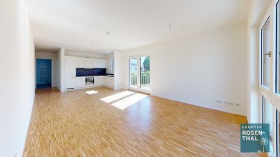 Moderne 3 Zimmer Wohnung mit Balkon im Grünen!