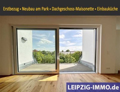 Dachgeschoss-Maisonette ** Wohnen am Park ** Neubau ** 5-Raum WE ** Terrasse ** Einbauküche **