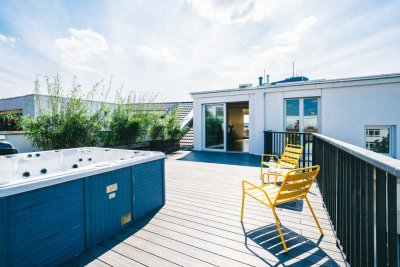 Penthouse mit Whirlpool auf großer Dachterrasse im Herzen Kreuzbergs