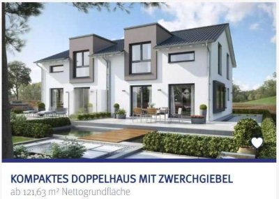 Kompaktes Doppelhaus mit Zwerchgiebel + Grundstück in Angermund - KfW-Förderung & Festpreisgaran