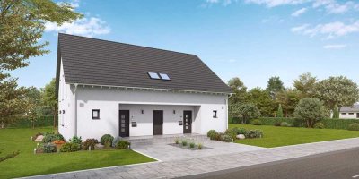 Modernes Doppelhaus: Komfort trifft Design