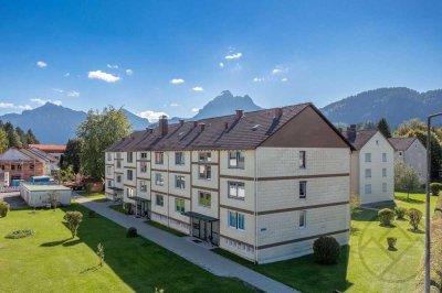 Charmantes 1-Zimmer-Apartment mit Balkon und Bergblick in Füssen West