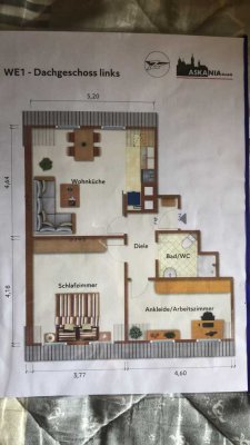 Freundliche 2,5-Zimmer-Dachgeschosswohnung in Dessau - Roßlau