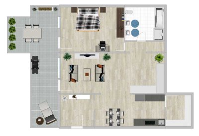 Schöne 2,5-Zimmer-Wohnung in Hirsau mit großer Terrasse