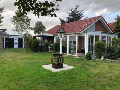 Ferienhaus "Storchennest" am Bernsteinsee in Conneforde! Ruhe und Luxus laden Sie zum Urlaub ein