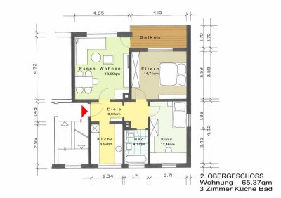 Preiswerte, ruhige 3-Zimmer-Wohnung mit Garage in Schramberg Sulgen,  provisionsfrei