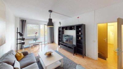 Jetzt kann`s losgehen - Möblierte 2-Raum-Wohnung mit Balkon