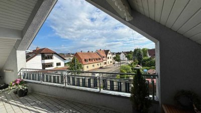 Bezugsfrei - Traumhafte 3-Zimmerwohnung in Rheinstetten mit überdachtem Balkon