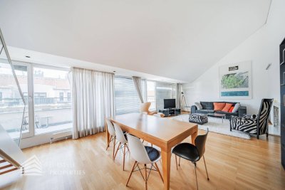 Lichtdurchflutete Maisonette-Wohnung mit Dachterrasse, Nähe Arenbergpark