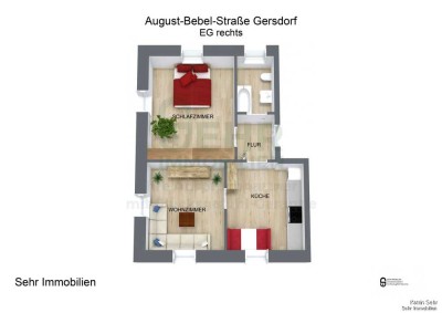 Gemütliche 2-Raum-Wohnung in ruhiger Lage