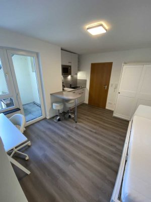 Stilvolle 1-Zimmer-Wohnung mit Einbauküche und Balkon in Heidelberg