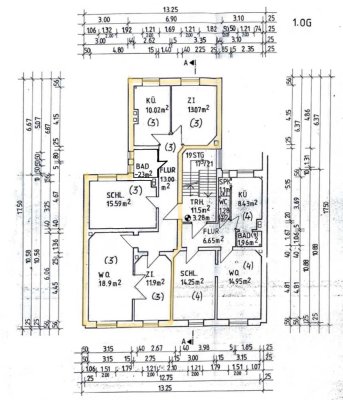 Charmante 4-Zimmer-Altbau-Wohnung mit EBK und Balkon in Frankfurt am Main