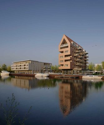 Lofthaus "Alter Hafenspeicher" in Lingen: Exkl. 4-Zi.-Whg. mit gehobener Ausstattung und Wasserblick