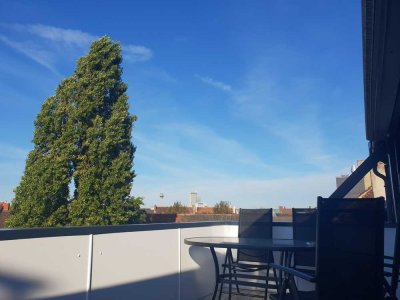 Helles Penthouse mit Südwest-Dachterrasse und ruhiger Lage - provisionsfrei