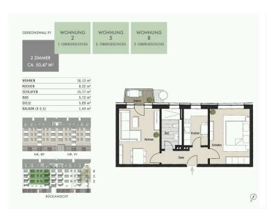 Top-modernisierte Wohnung im Gereonswall – Zentrale Lage, moderner Komfort! - WE 2