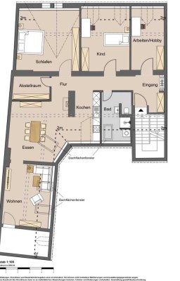 Exklusive kernsanierte 4,5 Zimmer Dachgeschosswohnung mit Panoramablick – Erstbezug