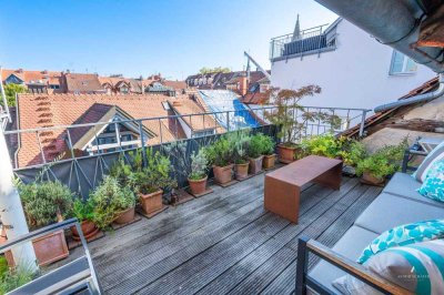 Exklusives Wohnen in Konstanz: Rarität mit Dachterrasse und Ausbaureserve