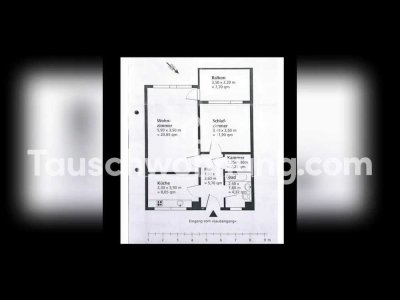 Tauschwohnung: Tausche 2 Zimmer Wohnung gegen 3-4 Zimmer Wohnung