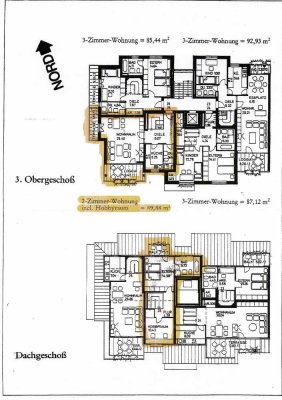 Stilvolle, gepflegte 3-Zimmer-Maisonette-Wohnung mit Balkon und EBK in Hannover