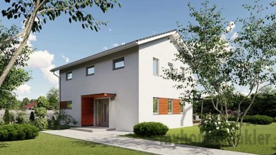 Wann genießen Sie Ihr neues Panorama-Haus mit großen Fenstern in Memmelsdorf?