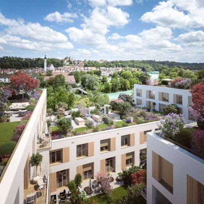 Phantastische XXL-Dachterrassenwohnung mit Lech- und Altstadtblick