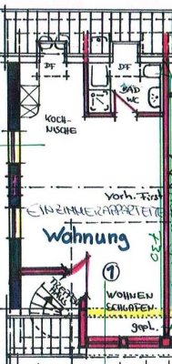 Exklusive 1-Zimmer-Wohnung in Schöntal