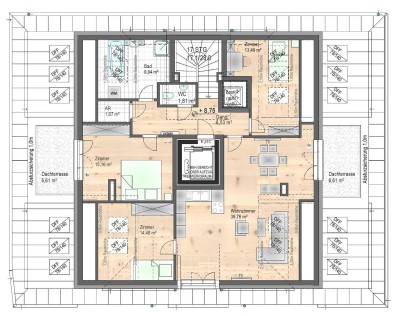 TOP ANGEBOT - 4- Zimmer Penthouse als Vorsorgewohnung - einmaliger Panoramablick - eigener Liftzugang - Alleinnutzer im 2. Dachgeschoss - schlüsselfertig - hochwertige Ausstattung - provisionsfrei - BEZUGSFERTIG - ab sofort