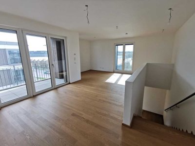 3-Zimmer Maisonette Wohnung in modernem Neubau mit EBK und Balkon