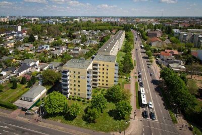 1-Raumwohnung mit großem Balkon