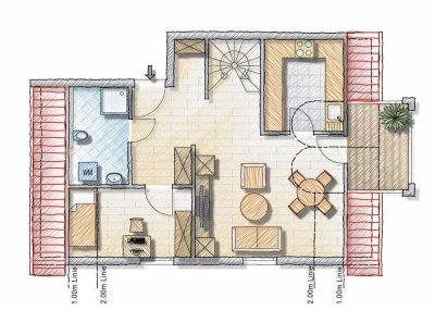 Sonnige 3-Zimmer-Maisonette-Wohnung im Rauner-Gebiet!