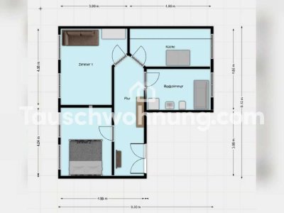 Tauschwohnung: Wunderbare 2-Zimmer Wohnung in Alt-West abzugeben