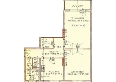 2-Zimmer-Wohnung mit Loggia, Top 27 - Miete inkl. Heiz,- und Warmwasserkosten