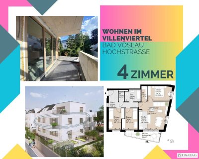 PROVISIONSFREI | 4 Zimmer Wohnung mit Balkon (1.OG) inkl. zwei Tiefgaragenstellplätze | Hochstraße | Fertigstellung Mitte 2025 (Gebäude C - Top 6)
