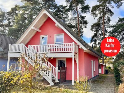 HORN IMMOBILIEN ++ Röbel an der Müritz Ferienhaus mit 2 Wohnungen, 2x Kamin und 2x Sauna + Einbauk.