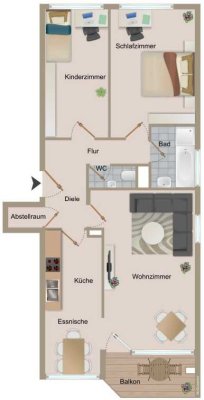 Exklusive 3,5-Zimmer-Wohnung mit Balkon in Sindelfingen