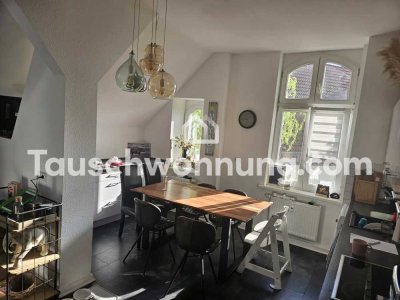 Tauschwohnung: 3 Zimmer Dachgeschosswohnung mit Garten