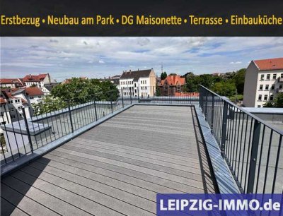 Neubau am Park ** Dachgeschoss-Maisonette mit Dachterrasse ** 4-Raum WE ** Einbauküche ** Lift