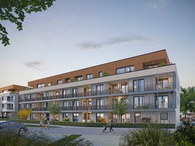 Hier werden Sie es hier Lieben: Moderne  2-Zimmer-Neubauwohnung am CARRÉ AM MARKT in Linkenheim-Hoch