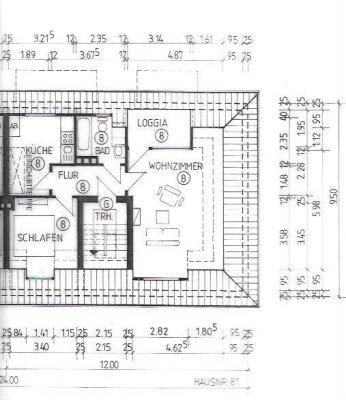 Traumhafte drei Zimmer DG-Wohnung mit Loggia in Dortmund, Brackel