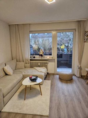 2- Zimmer-Wohnung mit Balkon an eine einzelne berufstätige Person zu vermieten.