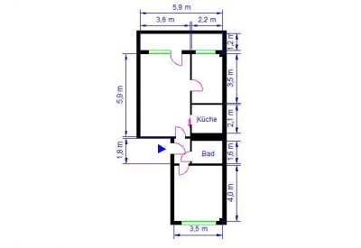 !!gemütliche 3-Raum-Wohnung einfach zum selbst gestalten und Wohlfühlen!!