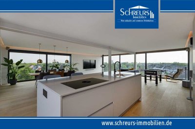 Avantgardistisches Design-Penthouse mit gigantischer Terrasse über den Dächern des Bismarckviertels!