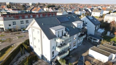 Exklusives Wohnen in Ötigheim – Hochwertige, energieeffiziente 3-Zimmer-Wohnung mit Balkon, Carport