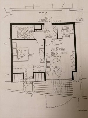 Ansprechende 2-Zimmer-Penthouse-Wohnung mit Balkon und Einbauküche in Innsbruck