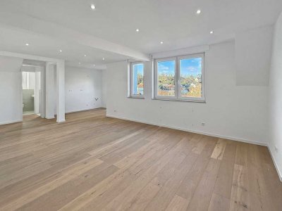 4 bis 5-Zimmer-Maisonette mit Dachterrasse, Weitblick und Einzelgarage