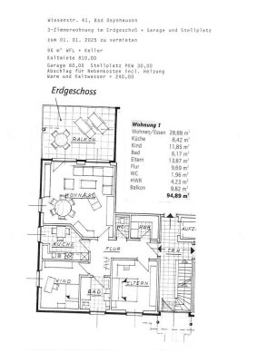 Schöne geräumige EG Wohnung