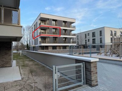 Erstbezug mit Balkon und Einbauküche: Stilvolle 2-Raum-Wohnung mit geh. Innenausstattung